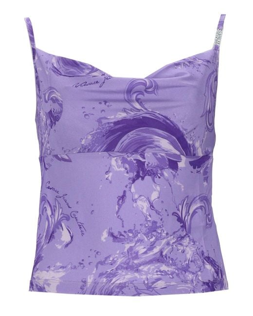 Versace Jeans Couture Purple Top