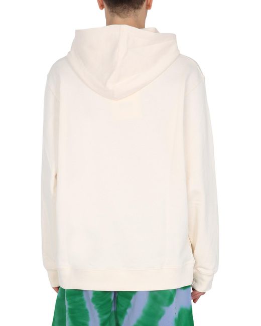 Felpa uomo altri materiali di MSGM in White da Uomo