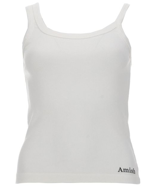 AMISH White Top "Asymmetric" Con Micro Logo