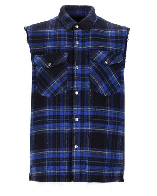 Department 5 Blue Camicia Gilet for men