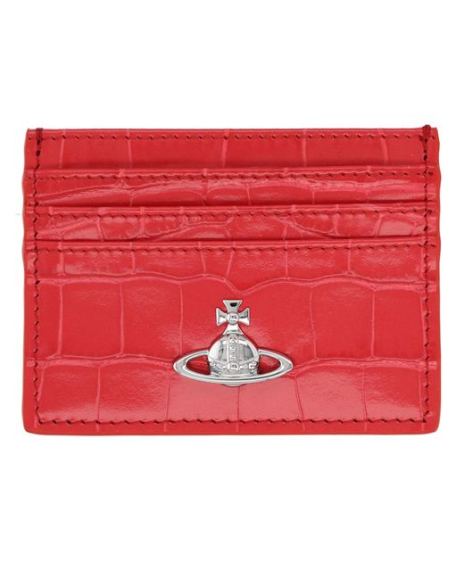 Vivienne Westwood Red Portacarte "Flat"