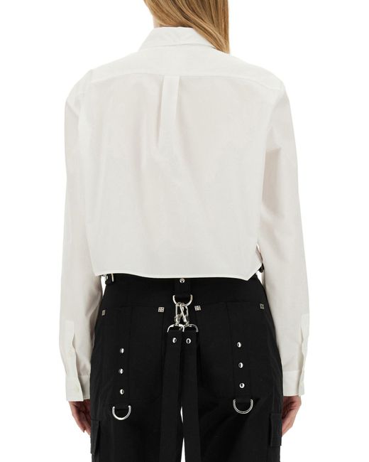 Camicia Cropped di Givenchy in White