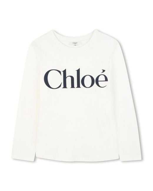 Chloé White T-Shirt With Logo