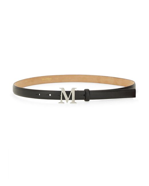 Max Mara White Leather Belt
