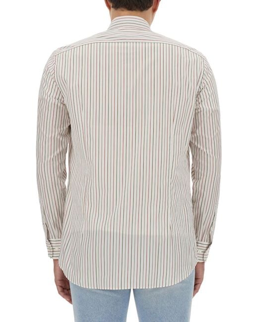 Camicia Con Logo Pegaso di Etro in Gray da Uomo