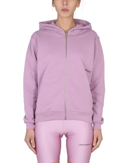 hinnominate Purple Sweatshirt With Logo