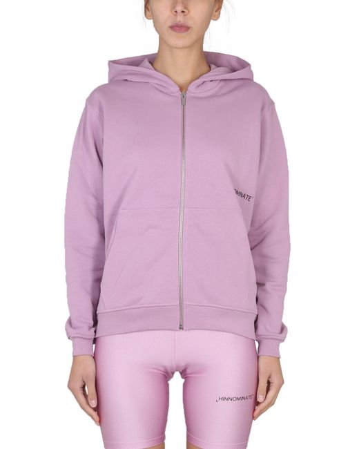 hinnominate Purple Sweatshirt With Logo