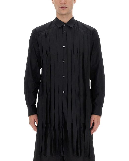 Comme des Garçons Black Fringed Shirt for men