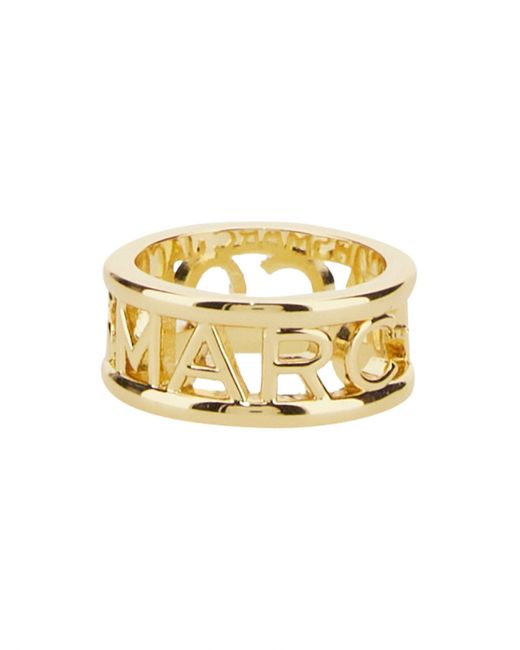 ANELLO THE MONOGRAM di Marc Jacobs in Metallic