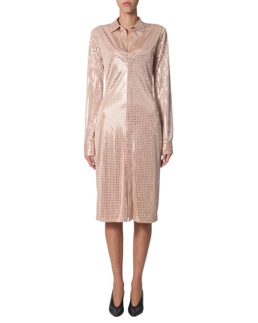Bottega Veneta Pink Shirt Dress