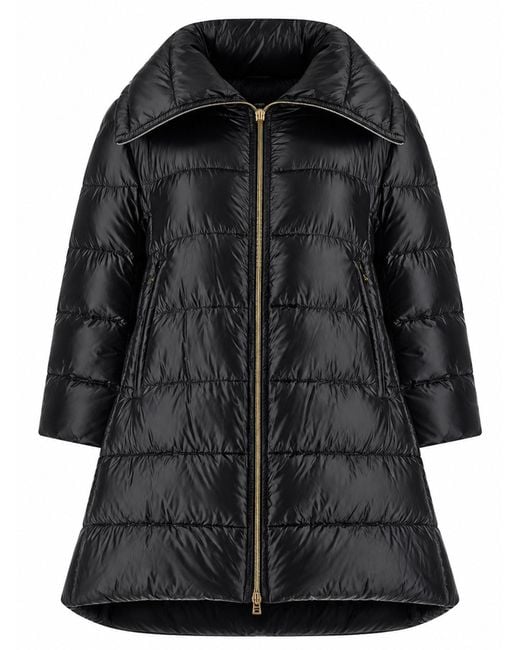 Herno Black Giubbotto "A-Shape Cleofe"