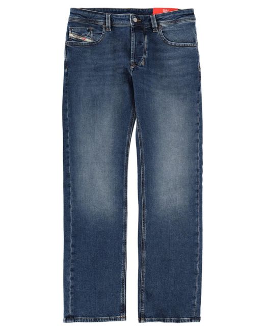 DIESEL Blue Straight Jeans for men