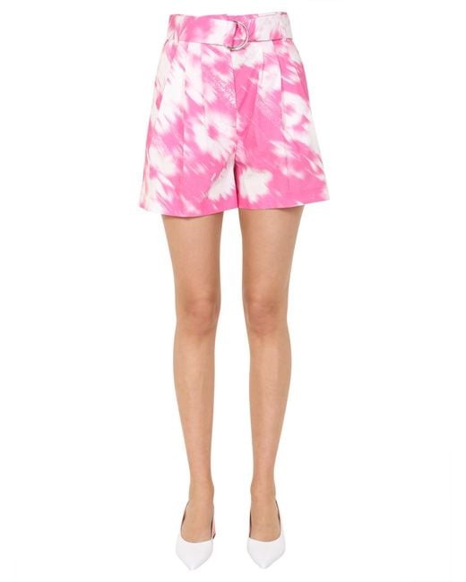 MSGM Pink Shorts With Pinces