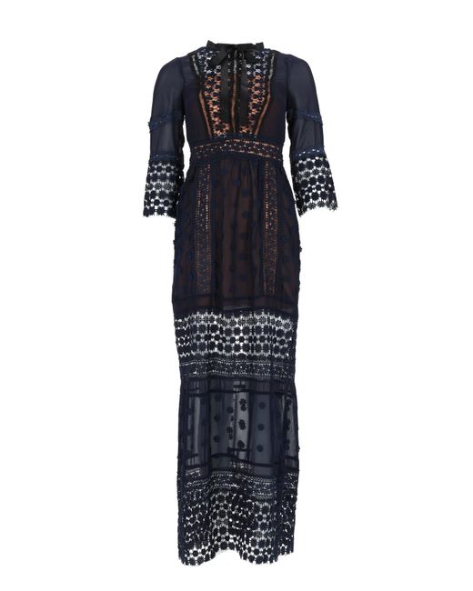 NJ COUTURE Blue Abito Con Dettagli