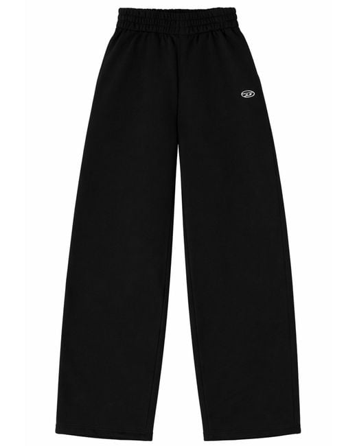 DIESEL Black Loose Joggers Pants