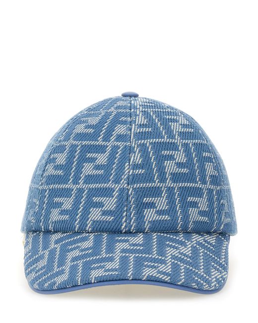 Ff Monogram Cap Cappelli Blu-Donna di Fendi in Blue