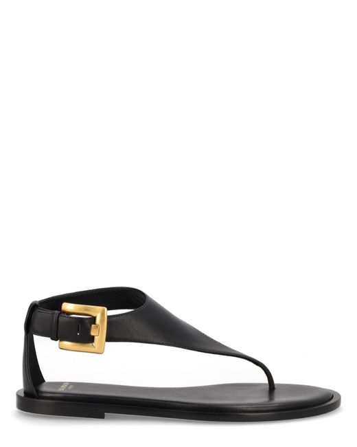 Balmain Black Sandal "Anthem" for men