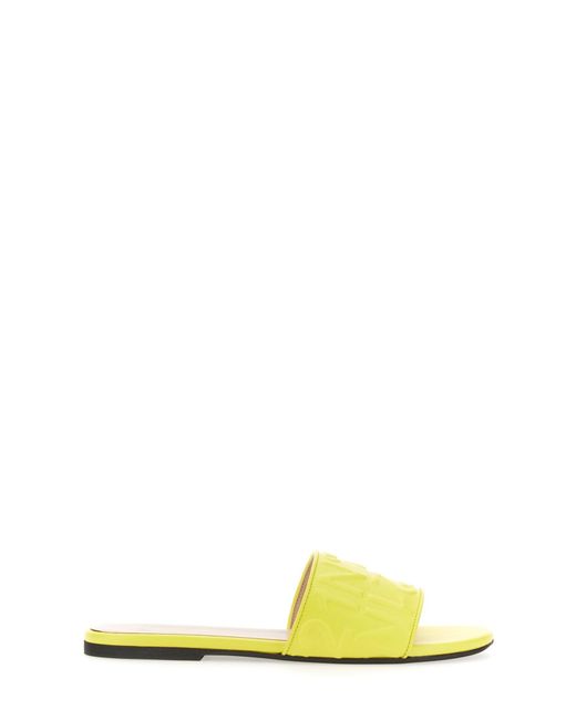 N°21 Yellow Slide Sandal With Logo