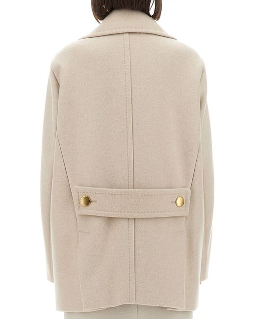 Cappotto Berta di Max Mara in Natural
