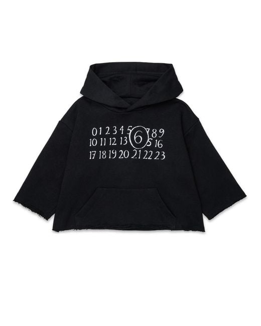 MM6 by Maison Margiela Black Sweatshirt With Logo