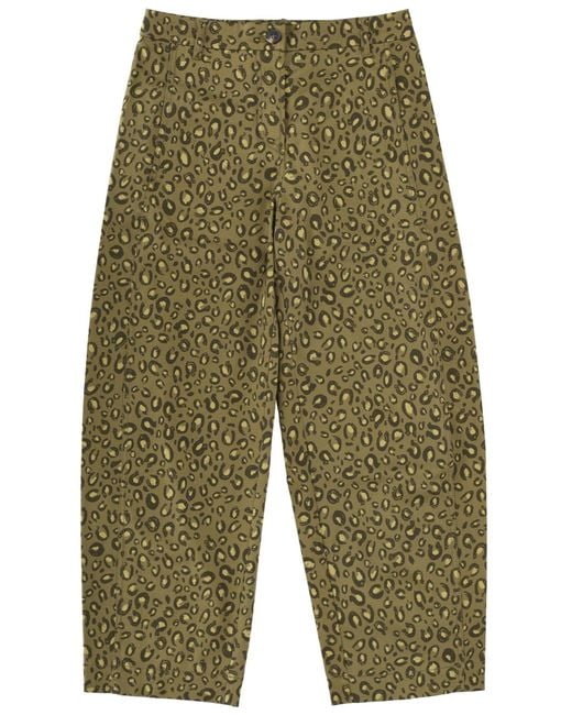 Paul Smith Green Pants With "Animal" Print