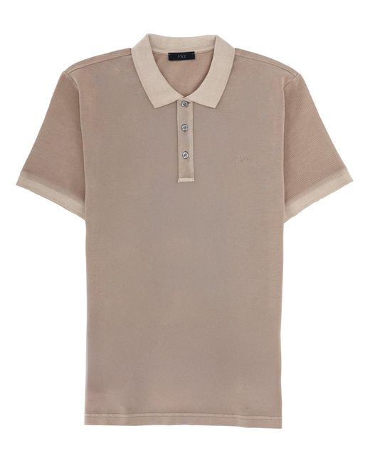 Fay Natural Polo With Logo for men