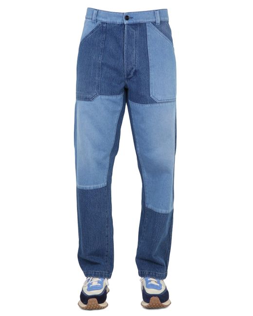 Etro Blue Mid Rise Jeans for men