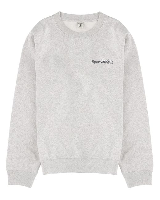 Sporty & Rich White Sweatshirt With Logo Unisex