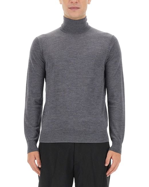 Ballantyne Gray Wool Turtleneck for men