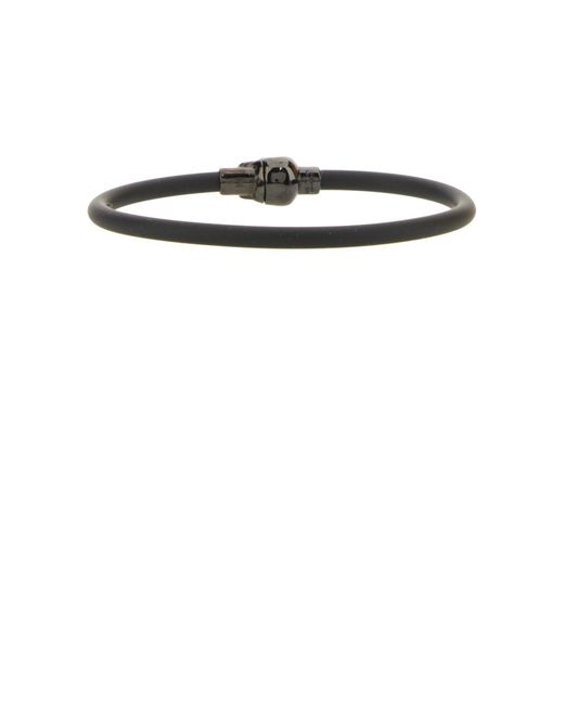 Bracciale Skull di McQueen in White da Uomo