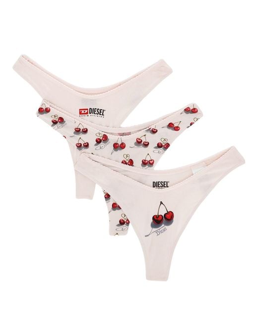 DIESEL Pink 3-Pack Of "Ufpn-Punchy" Briefs