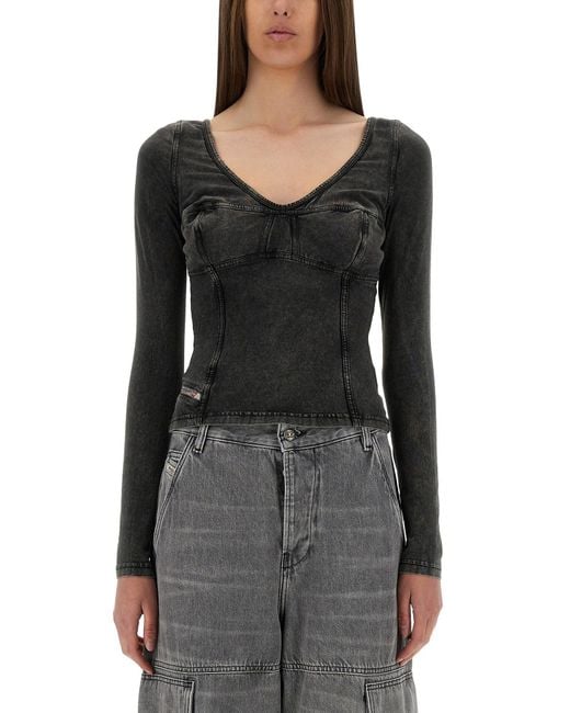 DIESEL Black Top "T-Elin"
