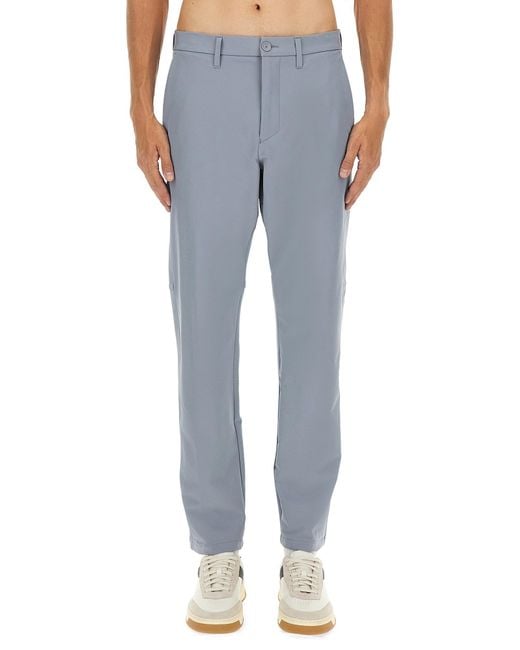 Boss Blue Water-Repellent Regular Fit Pants for men