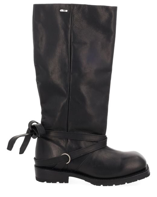 Our Legacy Black Boot "high Engine"