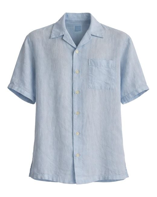 120% Lino Blue Camicia for men