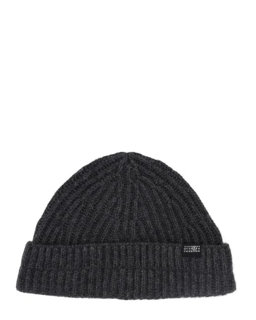 MM6 by Maison Margiela Black Berretto "Beanie"