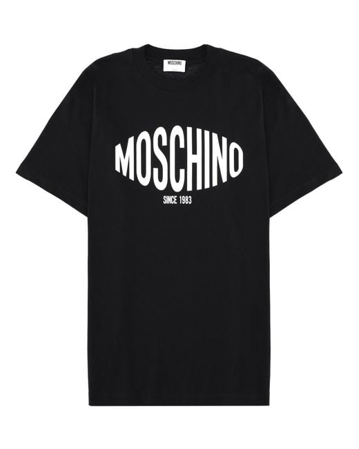 Moschino Black Crew Neck T-Shirt for men