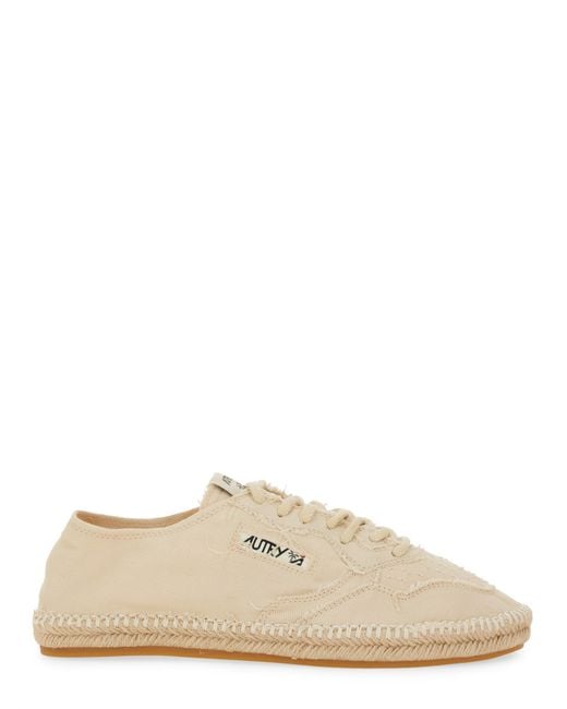 Autry Natural Espadrillas Low Canvas Sneakers