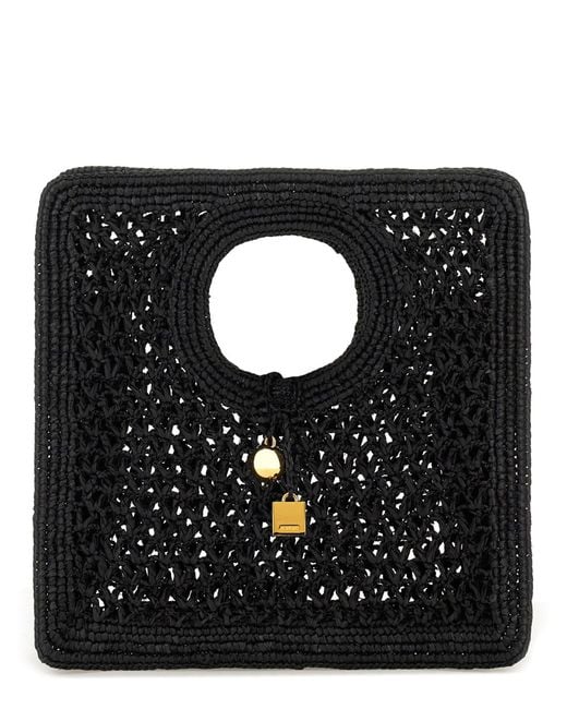 Jacquemus Black Square Bag "Croisière"