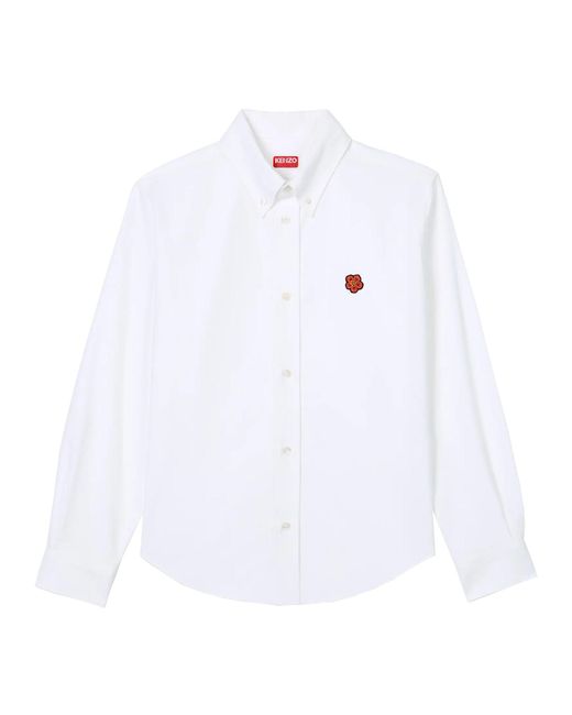 KENZO White "Bokeh Flower" Shirt