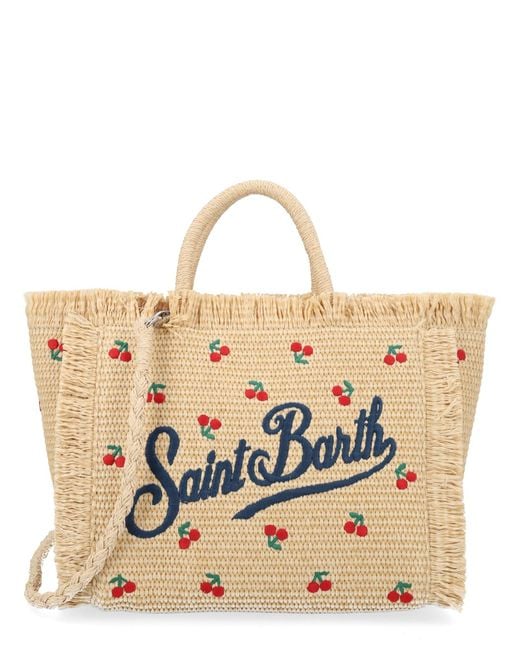 Mc2 Saint Barth Natural Tote Bags Con Logo