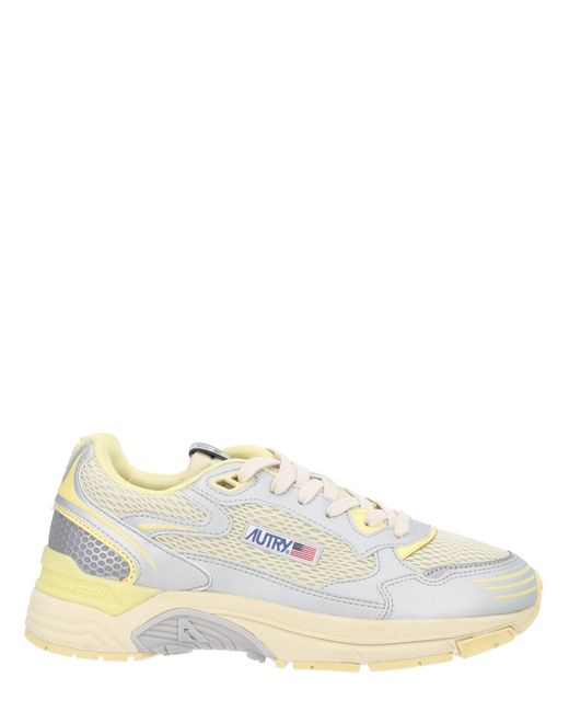 Autry White Colo- Block Hyperway Sneakers