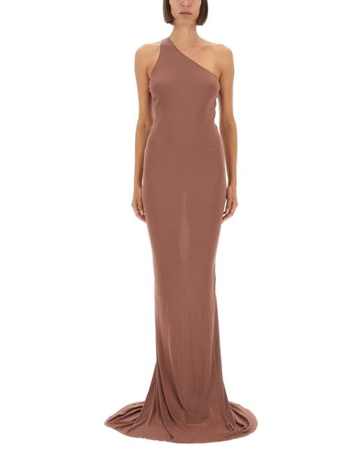 Rick Owens Brown Viscose Dress