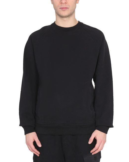 C P Company Black Crewneck Sweatshirt for men