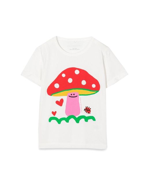 Stella McCartney White Mushroom M/C T-Shirt