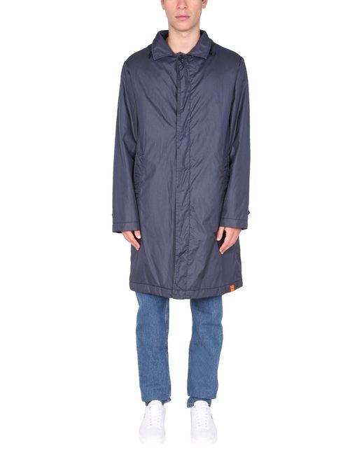 Aspesi Blue Gallio Waterproof Coat for men
