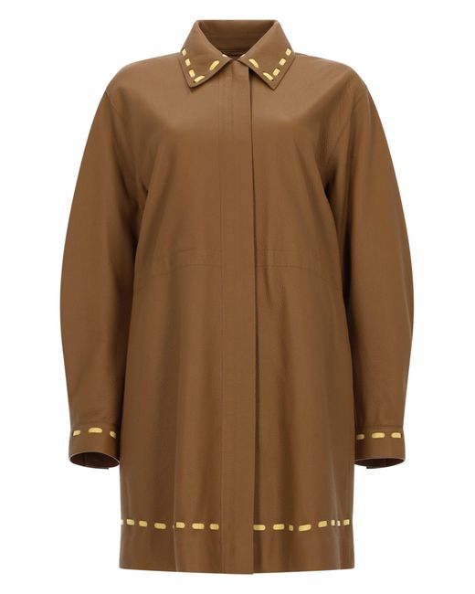 Fendi Brown Soprabito