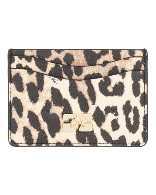 Ganni Metallic Portacarte "Bou"
