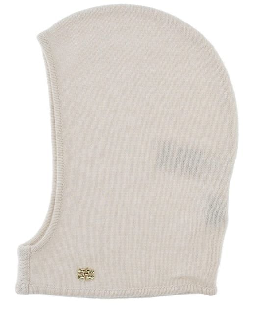 Ganni White Wool Balaclava