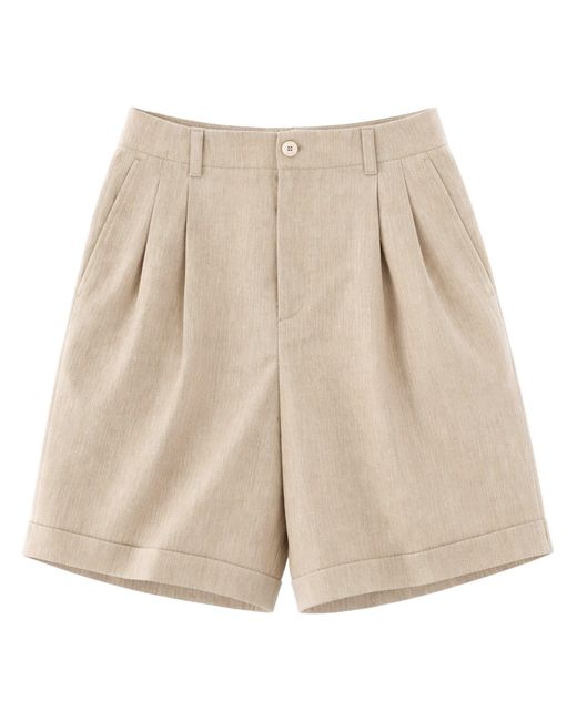 Jacquemus Natural Cotton Mini Shorts for men